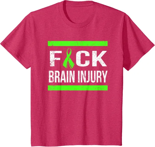 Vista 81 de Apoyo Daño cerebral Concienciación T Shirt, mujer L, Asphalt Negro