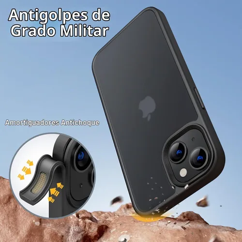 Vista 3 de JETech Funda mate para iPhone 14, color negro