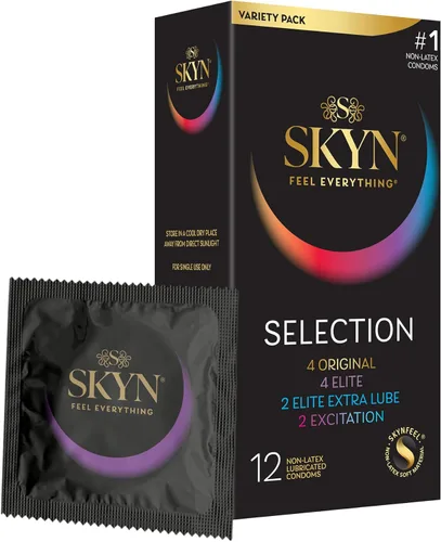 Vista 16 de SKYN Elite - Preservativos grandes – 36 unidades – Condones ultrafinos, lubricados sin látex, más largos y anchos para un ajuste más cómodo