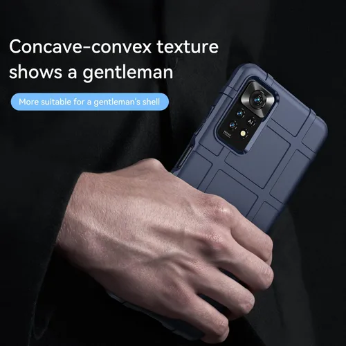 Vista 6 de Funda delgada para Redmi Note 11 Pro 4G/5G, resistente funda protectora con protección de grado militar a prueba de golpes, lente de pantalla