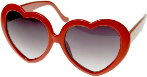 Vista 2 de zeroUV Gafas de sol de gran tamaño en forma de corazón UV400 lindas gafas de moda de amor para mujeres 2.047 in