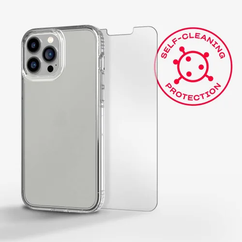 Vista 6 de Tech21 Evo - Paquete de vidrio transparente e impacto para iPhone 13 Pro Max, funda protectora con protección contra caídas múltiples de 12 pies