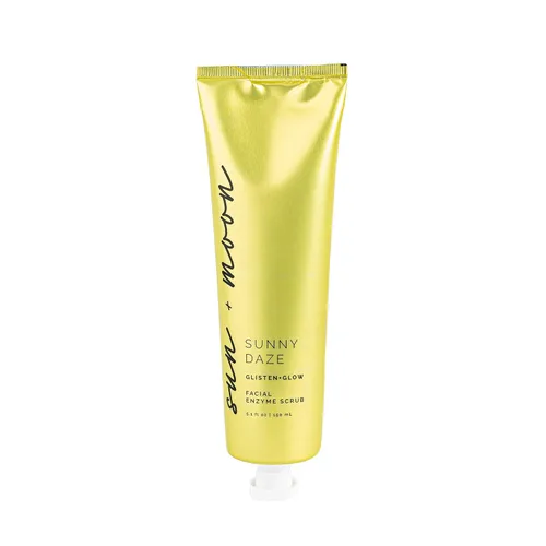 Vista 2 de sun + moon Exfoliante facial con enzima de papaya, gel exfoliante hidratante rejuvenecedor antioxidante con piña y mango, todo tipo de piel, 5.1