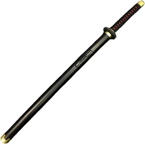 Vista 3 de damdos Espada Katanoa de 40 pulgadas para Halloween, espada de arma de cosplay, espada Rorono de goma sintética, espadas samurái, regalos