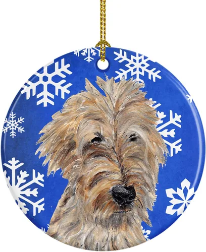 Vista 392 de Caroline's Treasures Cavalier Spaniel - Adorno de cerámica para colgar en el árbol de Navidad, para el hogar, Navidad, fiestas, regalo, 3 pulgadas