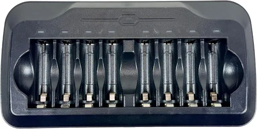 Vista 10 de MaximalPower cargador de batería recargable ultra rápido para 8 baterías AA/AAA Ni-Mh/Ni-Cd FC999 Negro