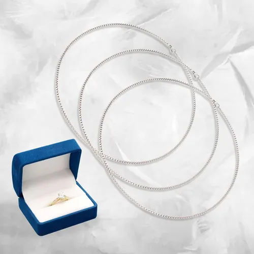 Vista 5 de Betued 3Pcs Steel Necklace 19.7in Length 0.1in Thick Stylish Design High Polish Fantasy Chain Necklace Men Chain Necklaces, Steel Necklace for Men