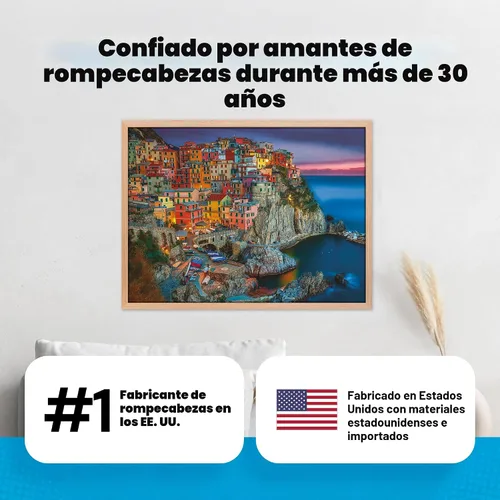 Vista 6 de Rompecabezas Buffalo Games Signature Series: Cinque Terre (1000 piezas) de la marca Buffalo