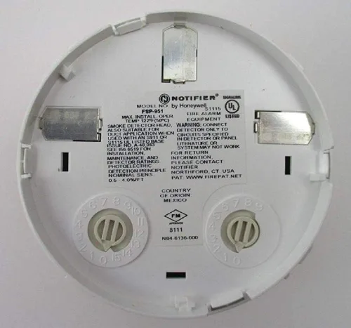 Vista 2 de Notifier Detector de humo FSP-951 - Detector de fotos direccionable inteligente; con flashscan; blanco