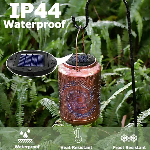 Vista 5 de Paquete de 4 piezas de repuesto de luz solar IP44, tamaño superior 3.15 Negro