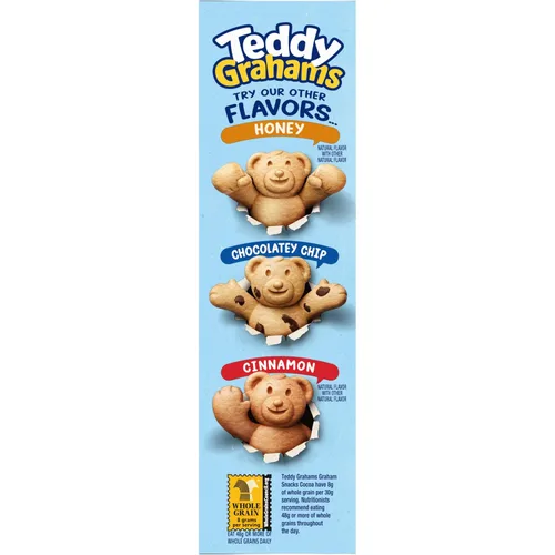 Vista 16 de Teddy Grahams Snacks Graham de chocolate, 6 cajas de 10 onzas