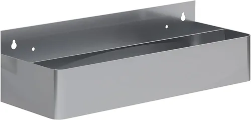 Vista 16 de AmGood 36 in. Rack de carril de velocidad de acero inoxidable de doble nivel para barras comerciales, NSF
