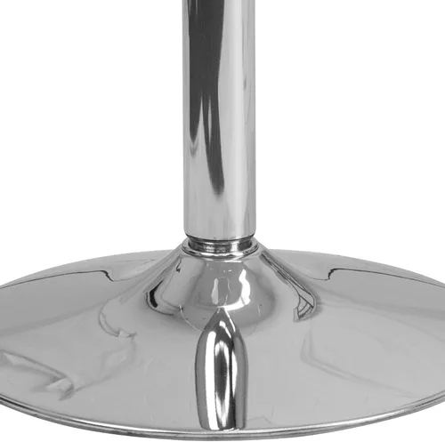 Vista 6 de Flash Furniture Fredrick - Mesa cuadrada de cristal de 23.75 pulgadas con base cromada de 30 pulgadas de alto