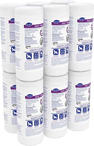 Vista 9 de Oxivir Diversey 1 toallitas desinfectantes, limpiador de peróxido de hidrógeno AHP, limpiador multisuperficie para uso doméstico y comercial