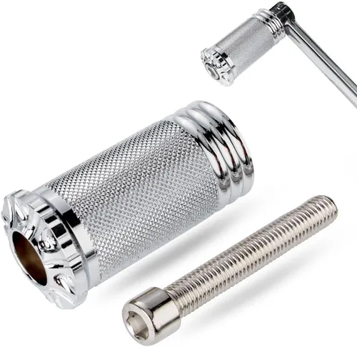 Vista 13 de Clavija de Cambio Palanca de Cambio de Motocicleta CNC Billet Negra Reposapiés Compatible con Harley Dyna Sportster Softail Street Road Glide Negro-a
