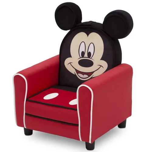 Vista 5 de Delta Children - Silla tapizada con personaje para niños, Mickey Mouse de Disney, madera Disney Mickey Mouse