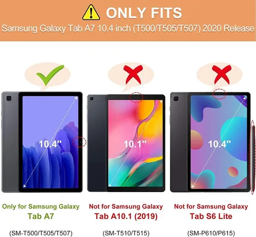 Vista 2 de iCoverCase Para Samsung Galaxy Tab A7 10.4 Pulgadas T500/T505, Cubierta Trasera Transparente Suave TPU Suave Ligero Mate Para Samsung Galaxy Tab A7