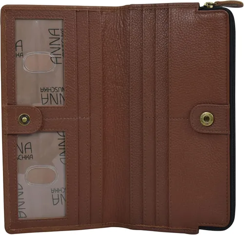 Vista 3 de Anna by Anuschka Women's Hand Painted Leather Two Fold Wallet