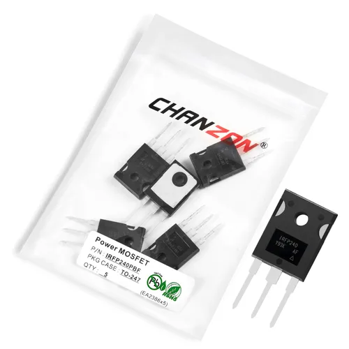 Vista 86 de Chanzon 2N60 TO-220AB NMOS MOS N-Channel Power MOSFET Transistor, alto voltaje y corriente nominal, (paquete de 10 unidades)