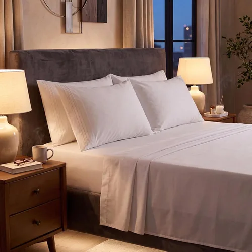 Vista 65 de Mellanni Juego de sábanas Twin XL - Juego de ropa de cama de 4 piezas de la colección icónica, (incluyendo 2 fundas de almohada), bolsillo profundo