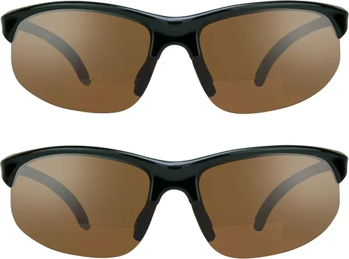 Vista 11 de proSPORT BIFOCAL - Lentes de sol tintados para hombre y mujer, alta definición, amarillo ámbar ahumado, +1.50 +1.75 +2.00 +2.25 +2.50