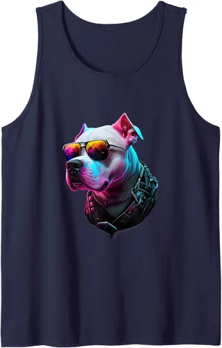 Vista 8 de Dogo Argentino Dogs Dogo Argentinos - Camiseta sin mangas, Negro