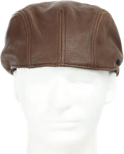 Vista 5 de Ultrafino Roadmaster conducción clásico cuero único Ivy Caps sombrero vestido
