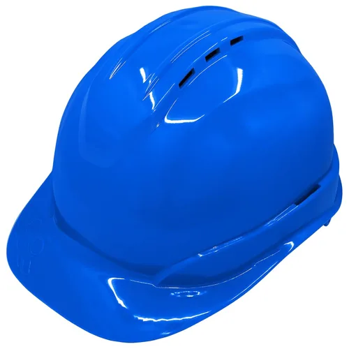 Vista 9 de Bullhead Safety - Casco con ventilación y suspensión de cuatro puntos con bloqueo deslizante