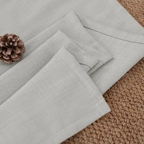 Vista 87 de BGment Cortinas de Lino Beige de 63 Pulgadas de Largo 2 Paneles - Tratamientos para Ventanas con Textura de Arpillera Filtrantes de Luz Cortinas B