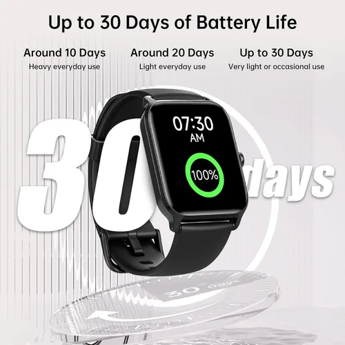Vista 8 de Tensky Reloj inteligente para hombres/mujeres, reloj inteligente de actividad HD de 1.85 pulgadas para Android/iPhone/Samsung/(llamada Bluetooth)