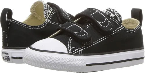 Vista 10 de Converse Chuck Taylor All Star 2v Tenis de cuero bajas para niños
