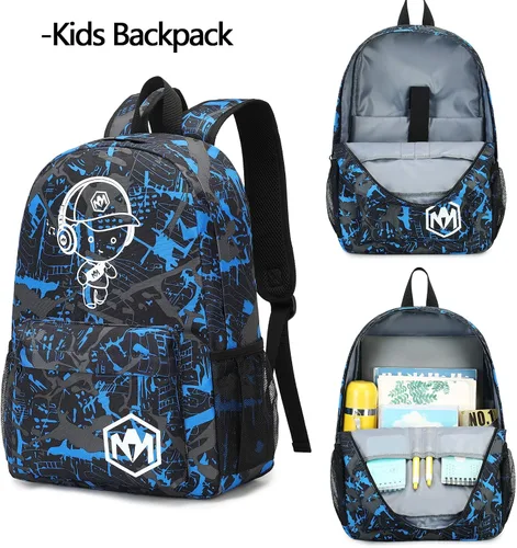 Vista 6 de Mochila escolar para estudiantes mochila de viaje para adolescentes
