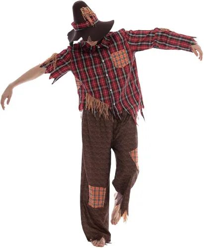 Vista 3 de EraSpooky Disfraz de espantapájaros de Halloween para hombre