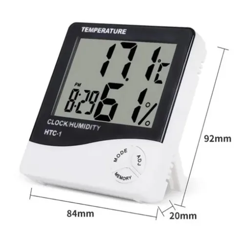 Vista 8 de Mini pequeño termómetro higrómetro digital para interiores, medidor de humedad preciso sensor de temperatura para el hogar, dormitorio, habitación