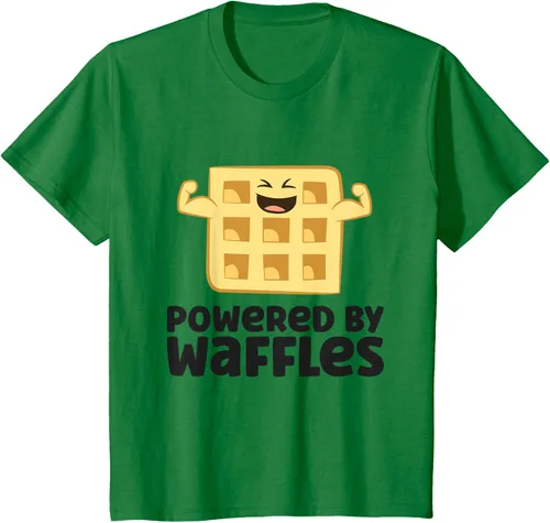 Vista 49 de Camiseta de gofres para el desayuno con diseño de gofres, Blanco, S