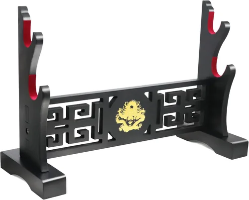 Vista 9 de Soporte acolchado para espada, soporte de terciopelo para proteger la espada, Katana Genji, hoja samurái japonesa Gladius Templar, soporte medieval