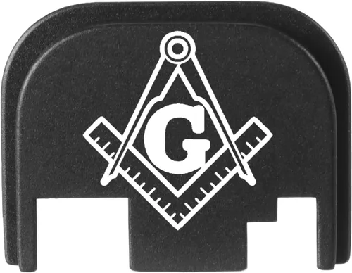Vista 46 de NDZ Performance Gen 1-4 Rear Slide Cover Plate for Glock 9mm .40 .357 .45 Laser Engraved Popular Images in Black Aluminum - Choose Image