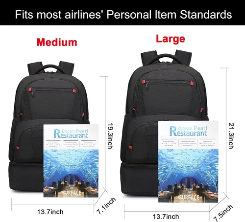 Vista 2 de seyfocnia Mochila de gimnasio para hombres, mochilas deportivas impermeables con compartimento para zapatos, mochila ligera para entrenamiento