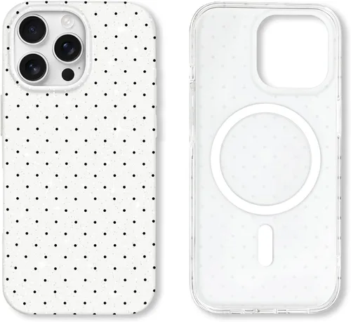 Vista 70 de Hython Funda para iPhone Air, diseño estético de lunares lindos, funda simple de 6.5 pulgadas, delgada, antiarañazos, parachoques de TPU suave, a