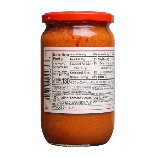 Vista 4 de Salsa de pasta Parmigiano Reggiano, elaborada con ingredientes frescos y certificada por el Consorzio de Parmigiano Reggiano 24 oz, paquete de 2