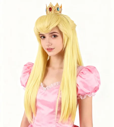 Vista 9 de Nami Lovely Rosa corto ondulado Harajuku Anime Cosplay Pelucas de pelo completo COS Props