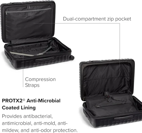 Vista 3 de TUMI Caja de embalaje expandible de 4 ruedas de viaje extendido de 19 grados - Textura negra, Negro (Black Texture)