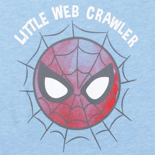 Vista 4 de Marvel Conjunto de mameluco y sombrero de sol de Vengadores Spiderman Baby Boys
