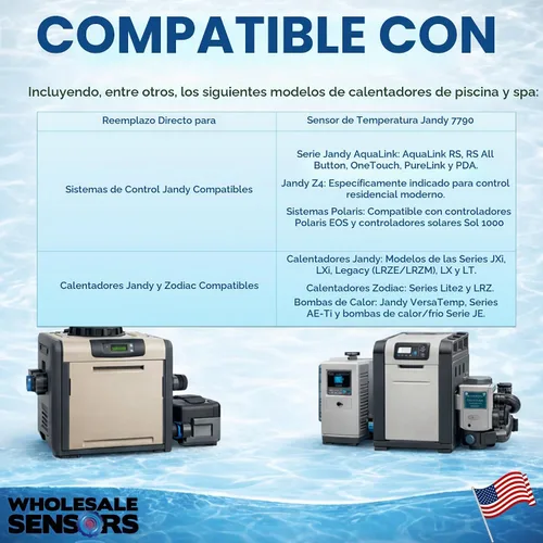 Vista 3 de Wholesale Sensors Reemplazo para sensor de temperatura Zodiac/Jandy 7790 12 meses de garantía