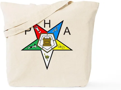 Vista 17 de CafePress Eastern Star Tote Bag Bolsa de lona natural, bolsa de compras de tela, Caqui