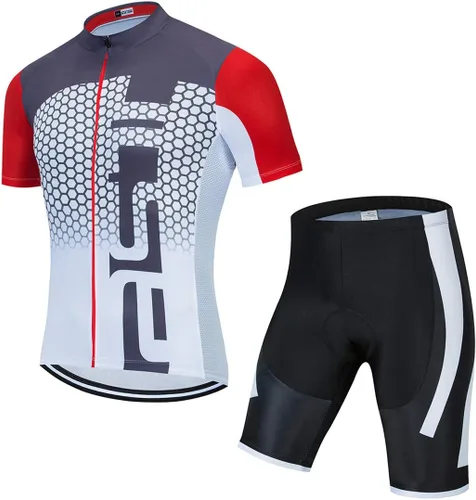 Vista 20 de Ciclismo Jerseys Sets Manga Corta Bicicleta Ropa Trajes Bicicletas Top Hombres MTB Jersey Transpirable Verano Verde Negro 1