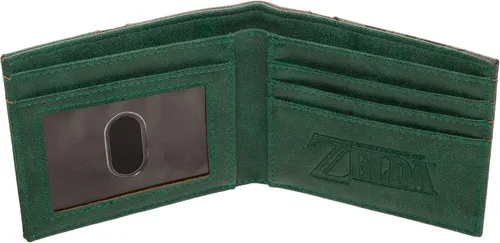 Vista 3 de Cartera BiFold para videojuegos Nintendo Zelda, Beige verde