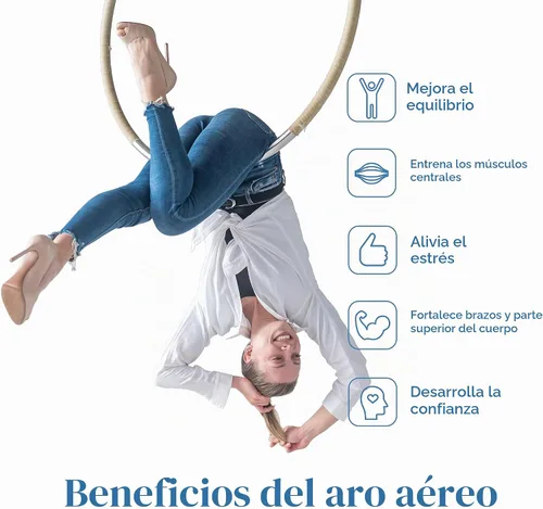 Vista 5 de Aerial Hoop, Single Point Lyra Hoop, Aerial Ring with Carry Bag