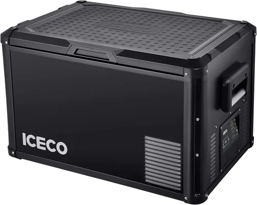 Vista 2 de ICECO [Actualización] Refrigerador portátil VL 60 PRO, tapa multidireccional, 12/24 V, CA 110-240 V, refrigerador de automóvil alimentado por