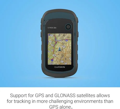 Vista 5 de Garmin 010-02256-00 eTrex 22x, navegador GPS de mano resistente, negro/azul marino